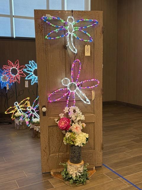 LED Dragonfly Yard Art