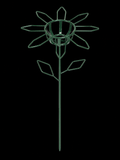 Sunflower Flower Pot Holder Stake