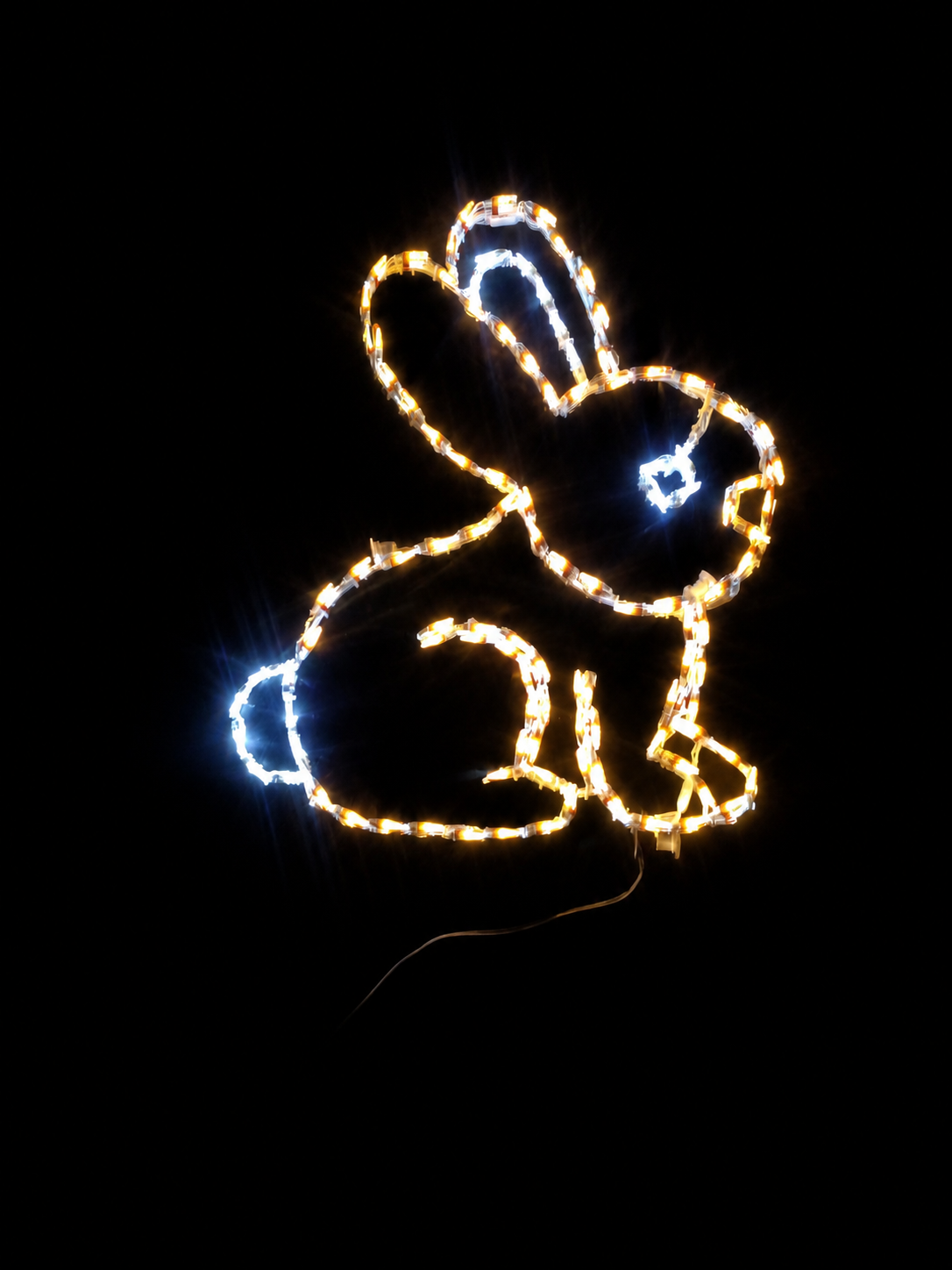 LED Bunny Yard Art