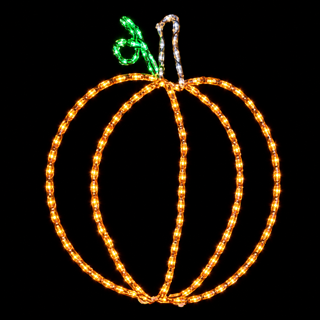Handcrafted LED Pumpkin Yard Art