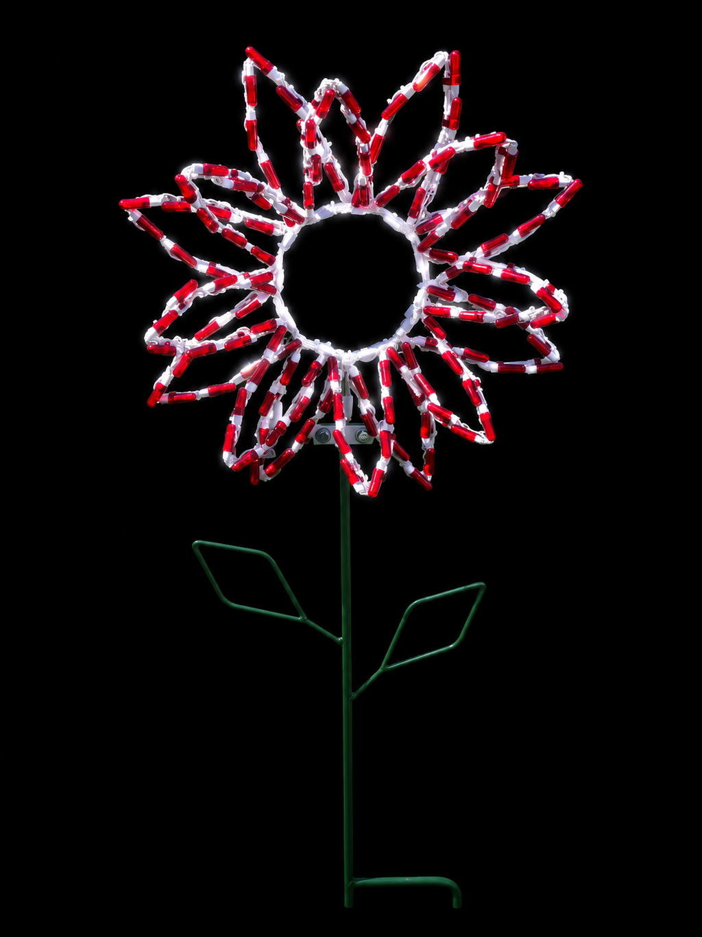 Handcrafted LED Flower Yard Art