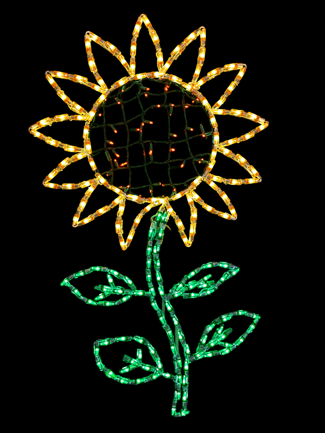 LED Sunflower Yard Art