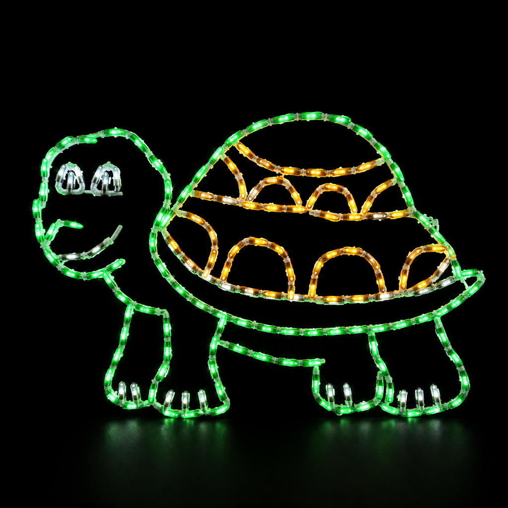 Handcrafted LED Turtle Yard Art
