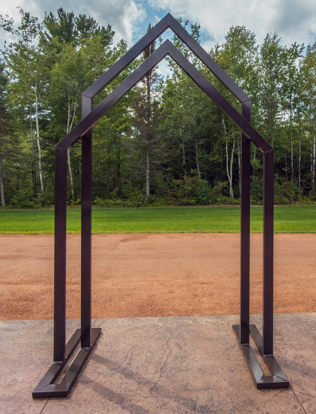 By A Gabled Trellis Arch – MetalCraft by Rondele Ranch