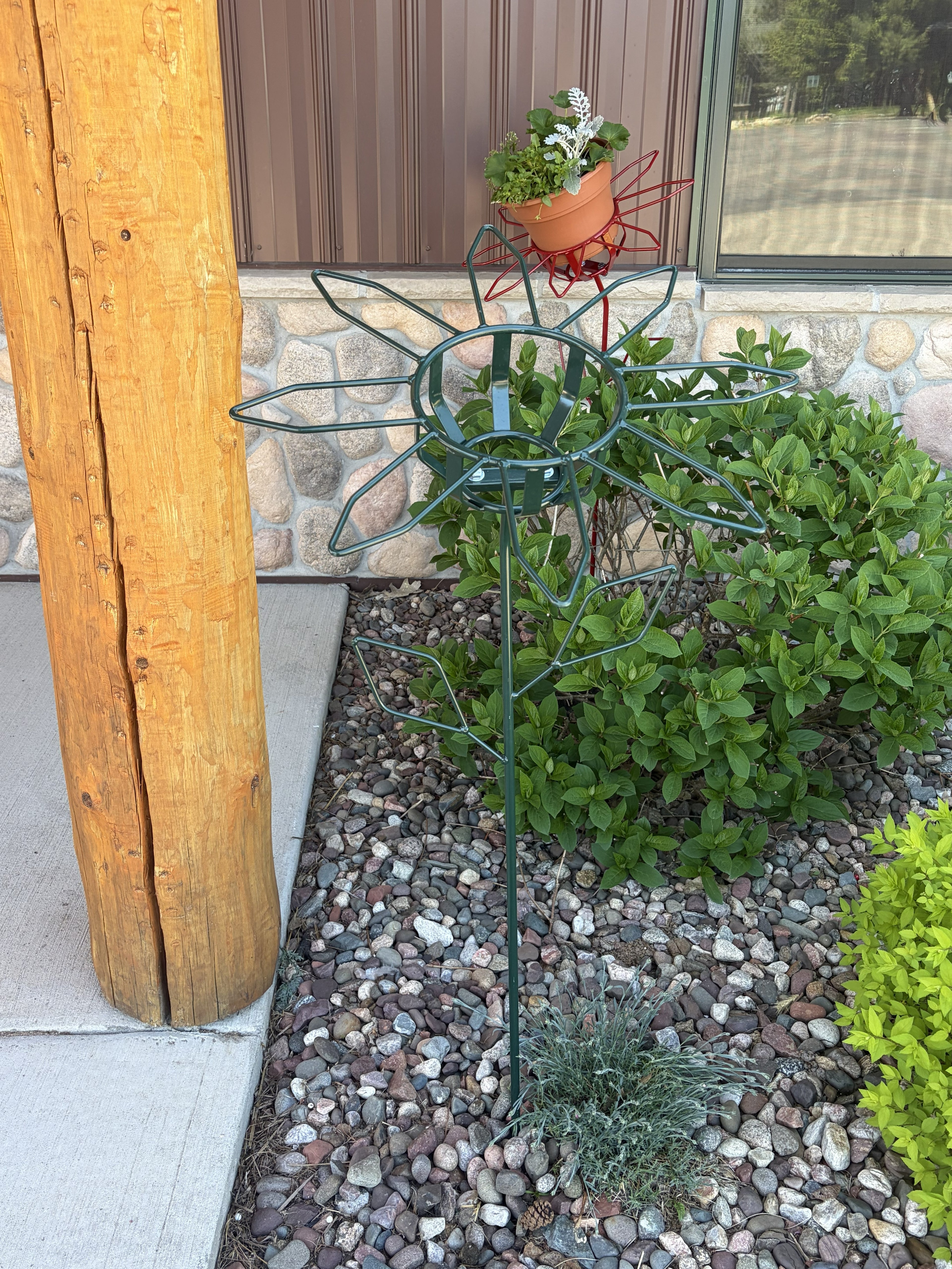 Sunflower Flower Pot Holder Stake
