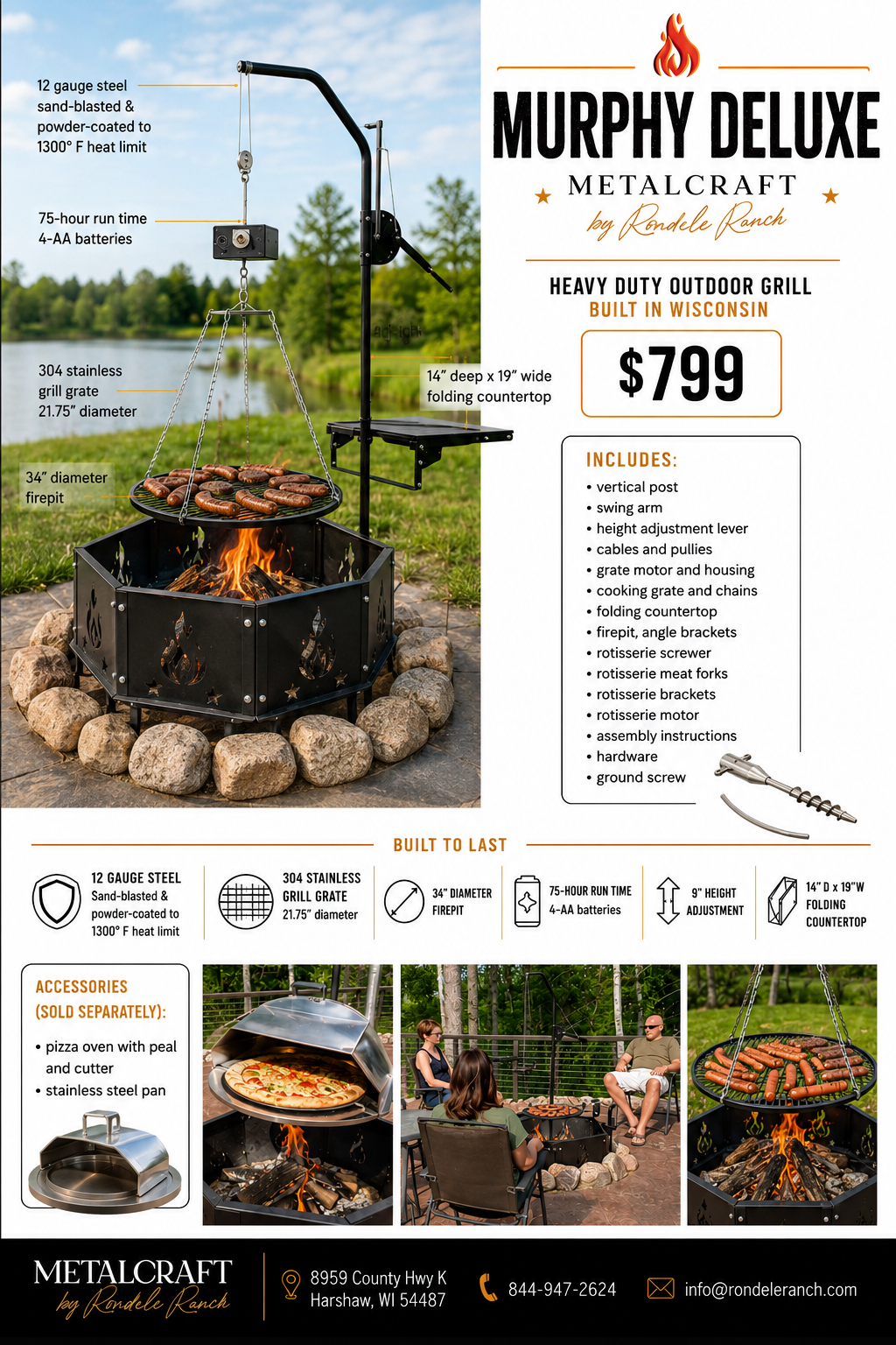 Murphy Deluxe Outdoor Grill & Firepit