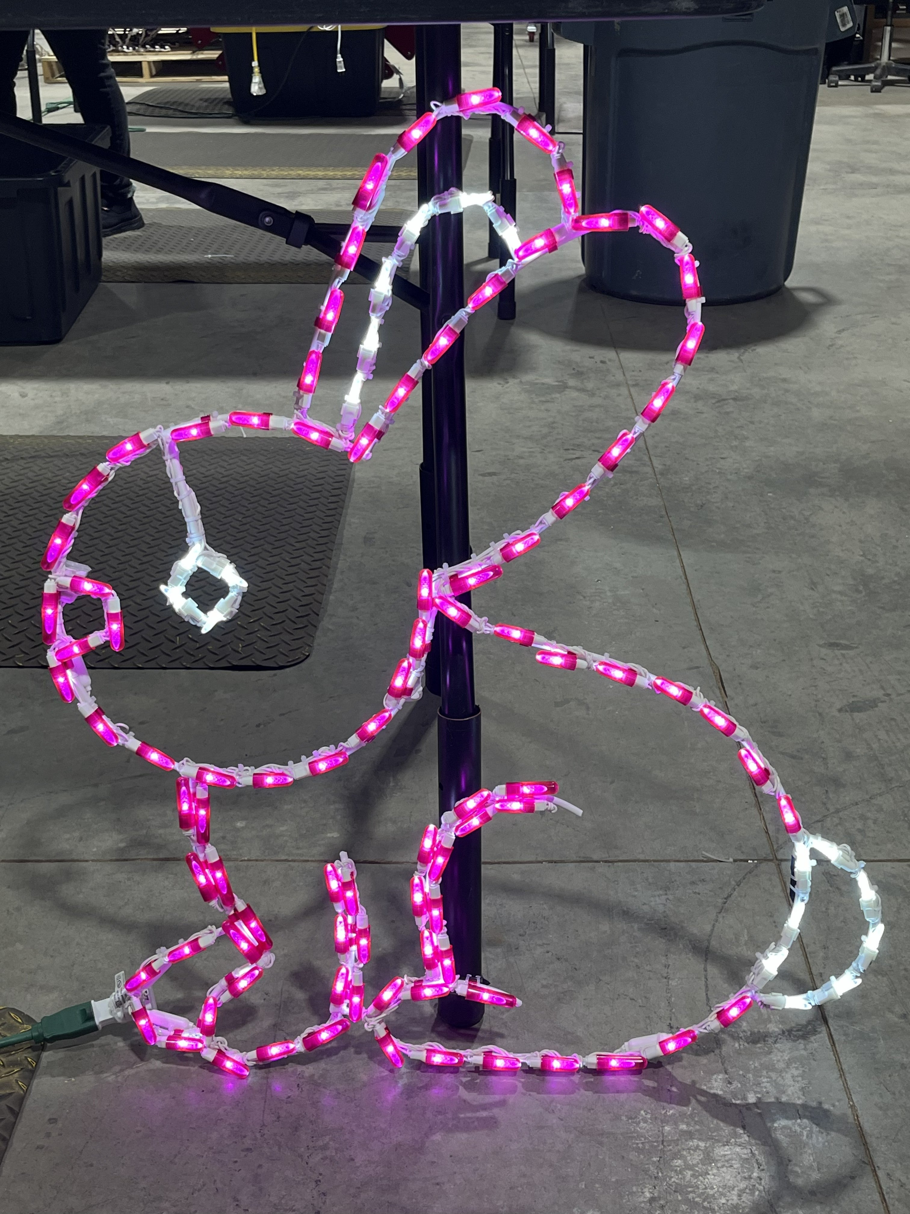 Handcrafted LED Bunny Yard Art